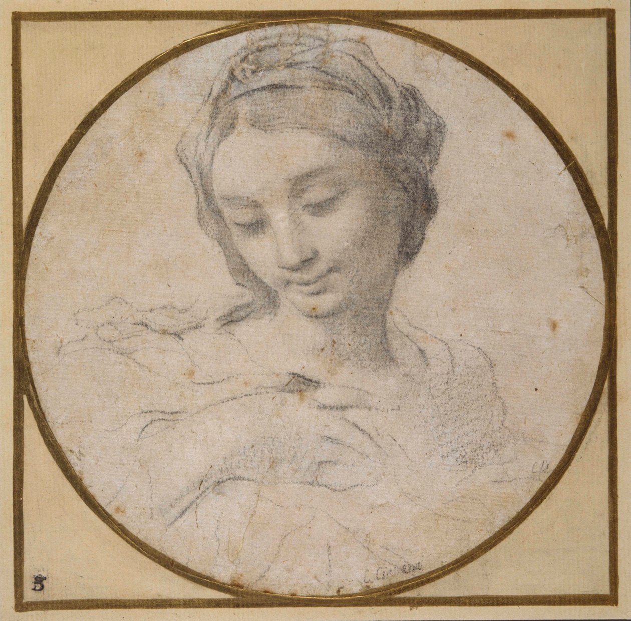 Tête et épaules de la Vierge - Carlo Cignani