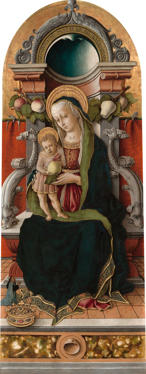 Madonna et Enfant en Trône avec Donateur - Carlo Crivelli