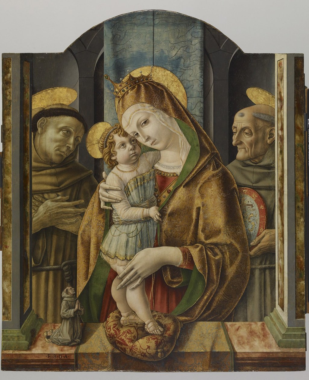 Vierge et Enfant avec des Saints et un Donateur, c.1490 - Carlo Crivelli