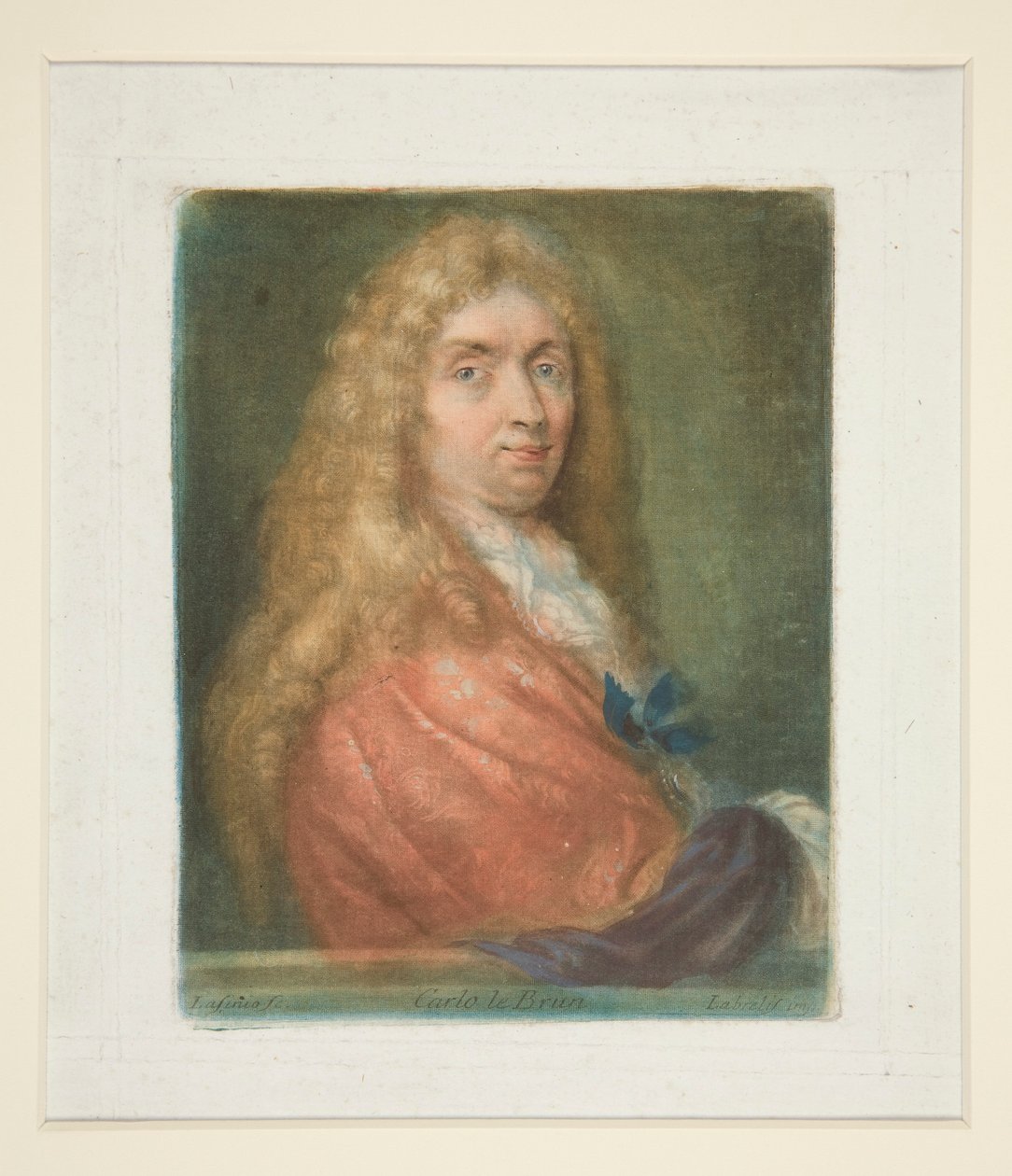 Charles Lebrun, de Ritratti di pittori (Portraits de Peintres) - Carlo Lasinio