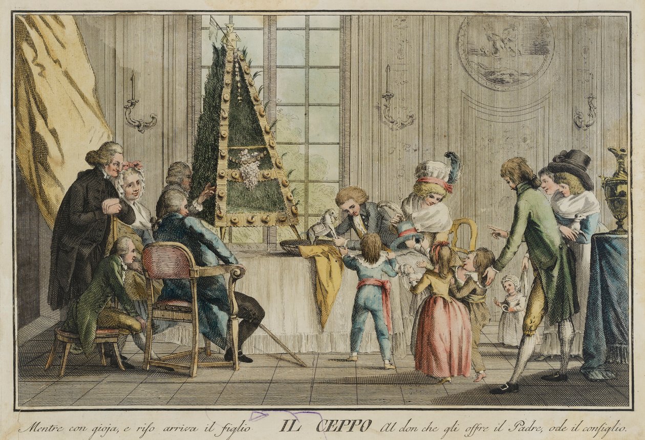 Il ceppo (La Famille), du portfolio Jeux, Divertissements et Célébrations annuelles en Toscane et surtout à Florence - Carlo Lasinio