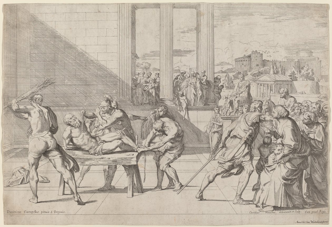Le martyre de Saint André - Carlo Maratta after Domenichino