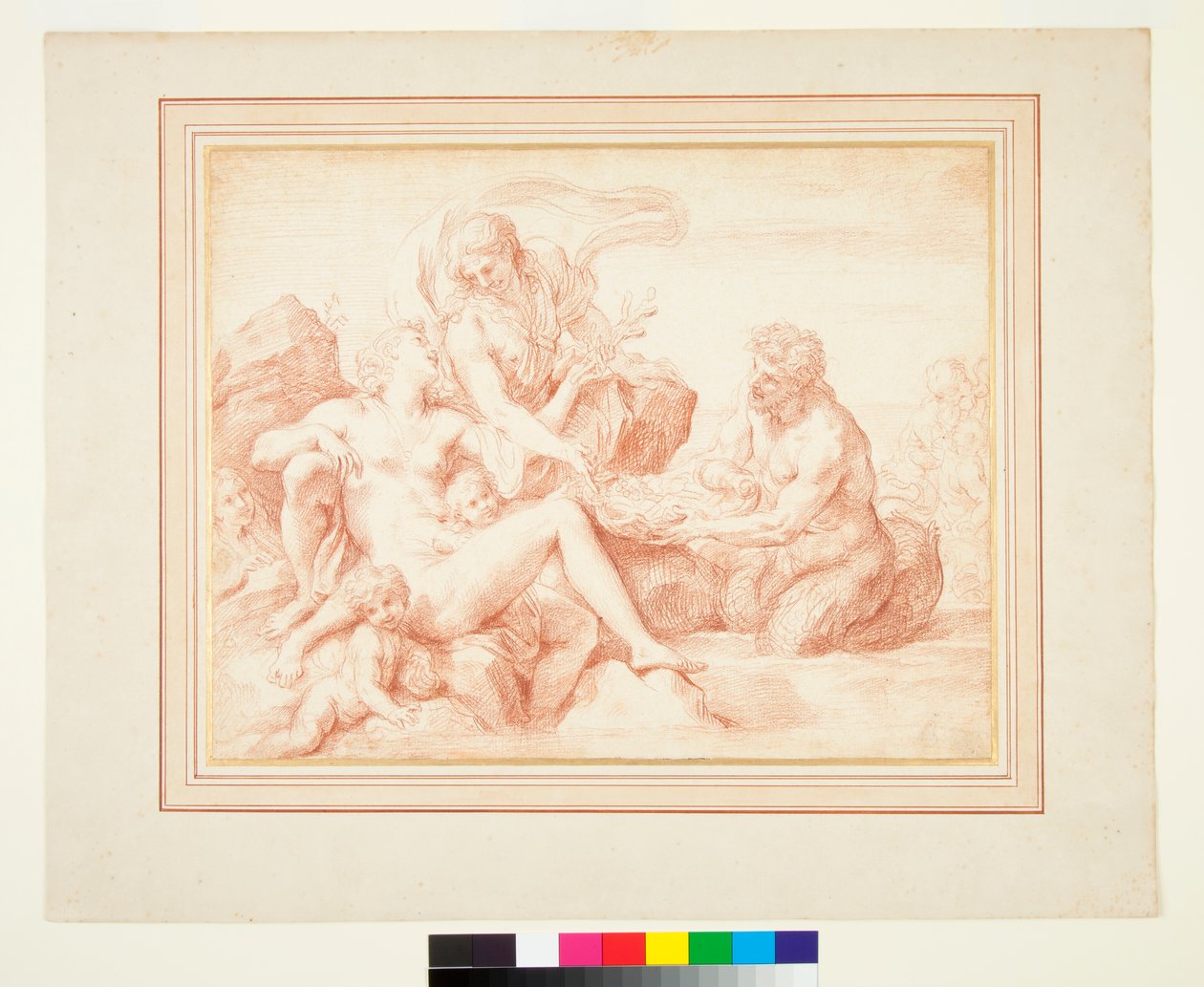 Un triton apportant des cadeaux à Vénus - Carlo Maratta or Maratti