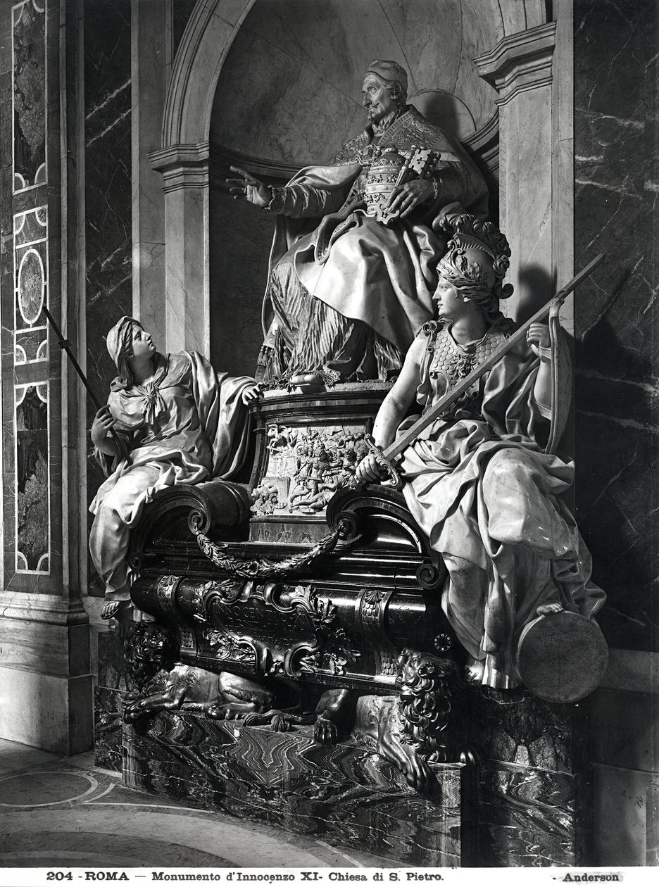 Monument au Pape Innocent XI, vers 1697 (marbre) - Carlo Maratta or Maratti