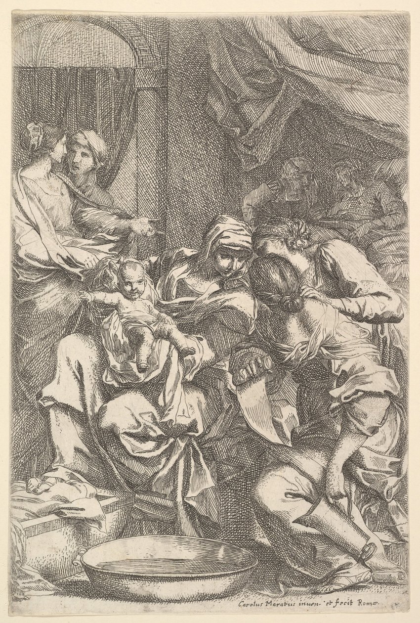 La Naissance de la Vierge - Carlo Maratta or Maratti
