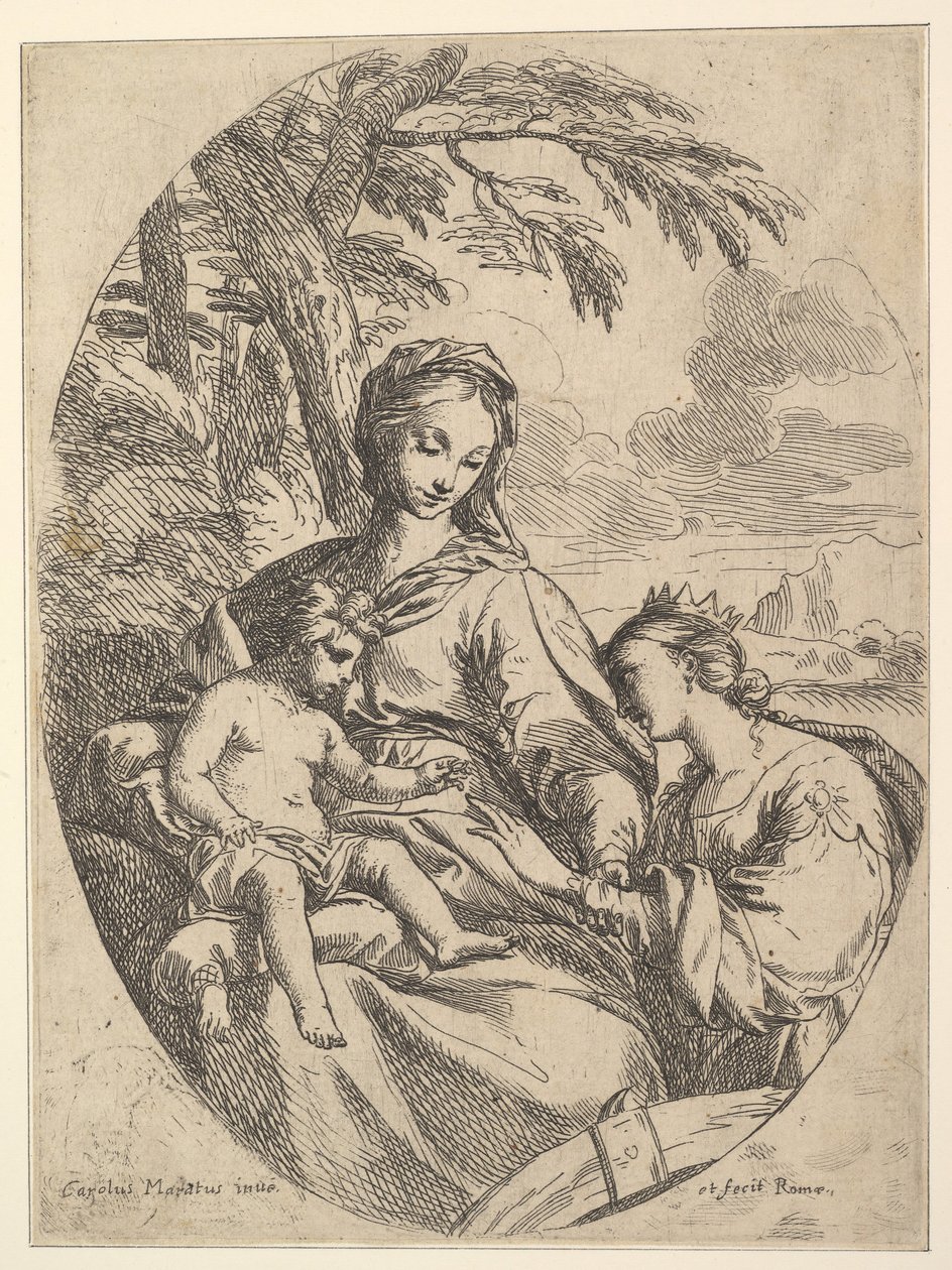 Le Mariage de Sainte Catherine - Carlo Maratta or Maratti