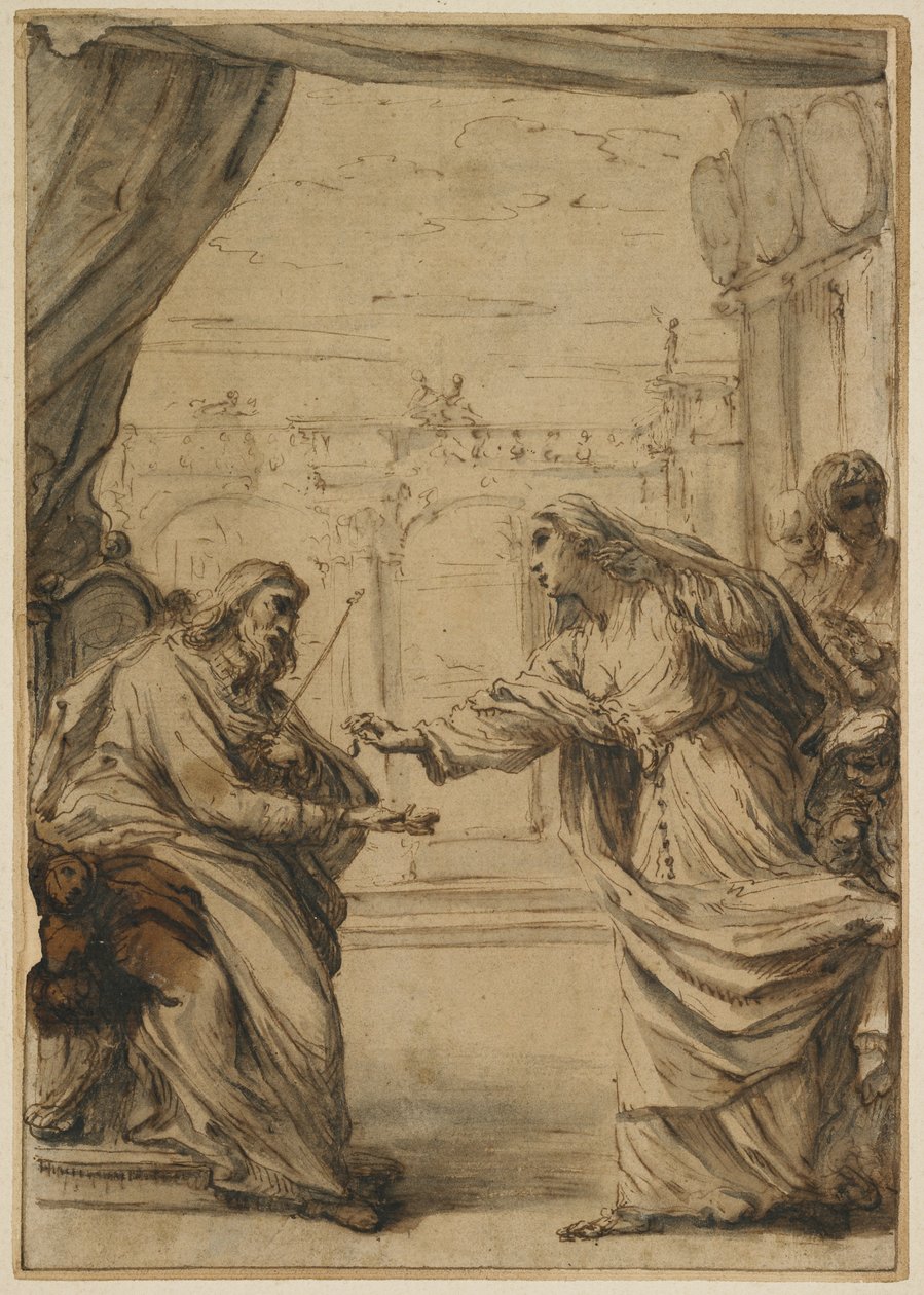 La famille Rospigliosi rendant hommage au Pape Clément IX, 1667-1669 - Carlo Maratta or Maratti