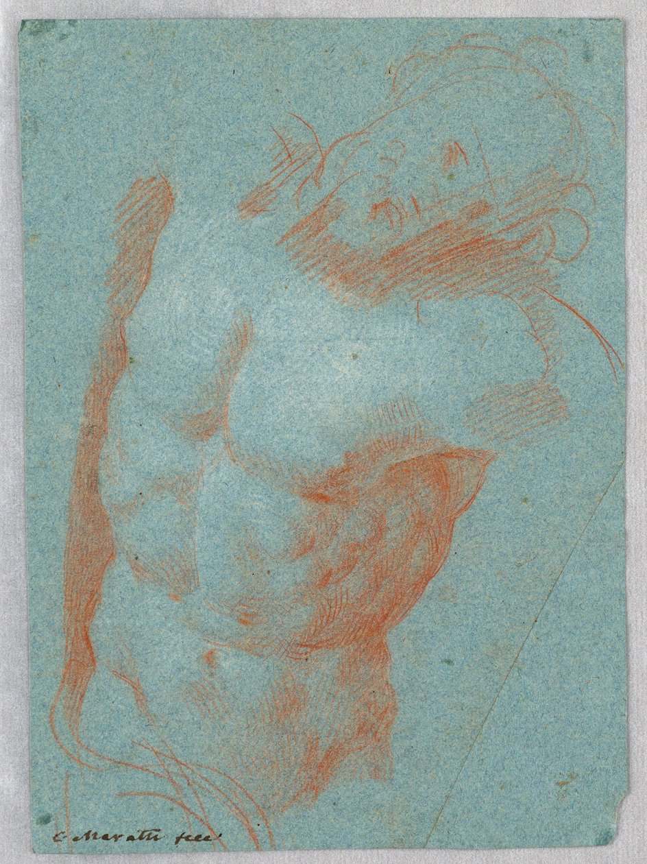 Dessin, Torse du Christ mort, 1650-1700 - Carlo Maratti