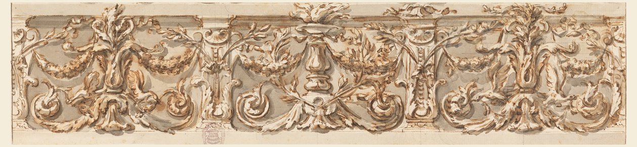 Dessin, projet de frise, vers 1770 - Carlo Marchionni