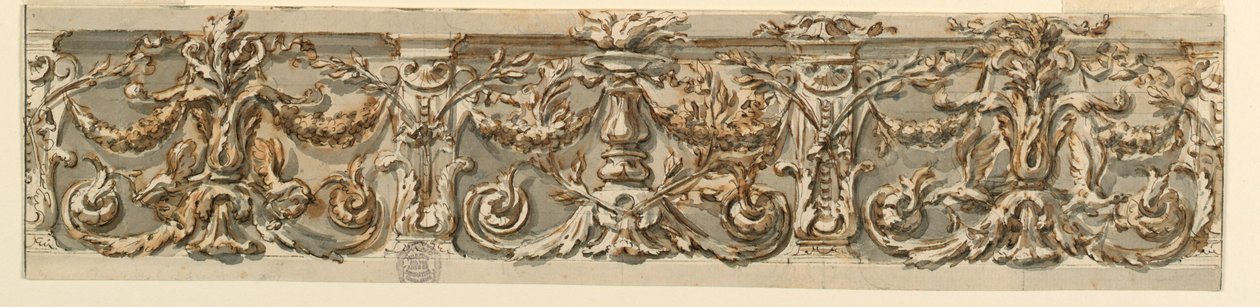 Dessin, projet de frise, vers 1770 - Carlo Marchionni