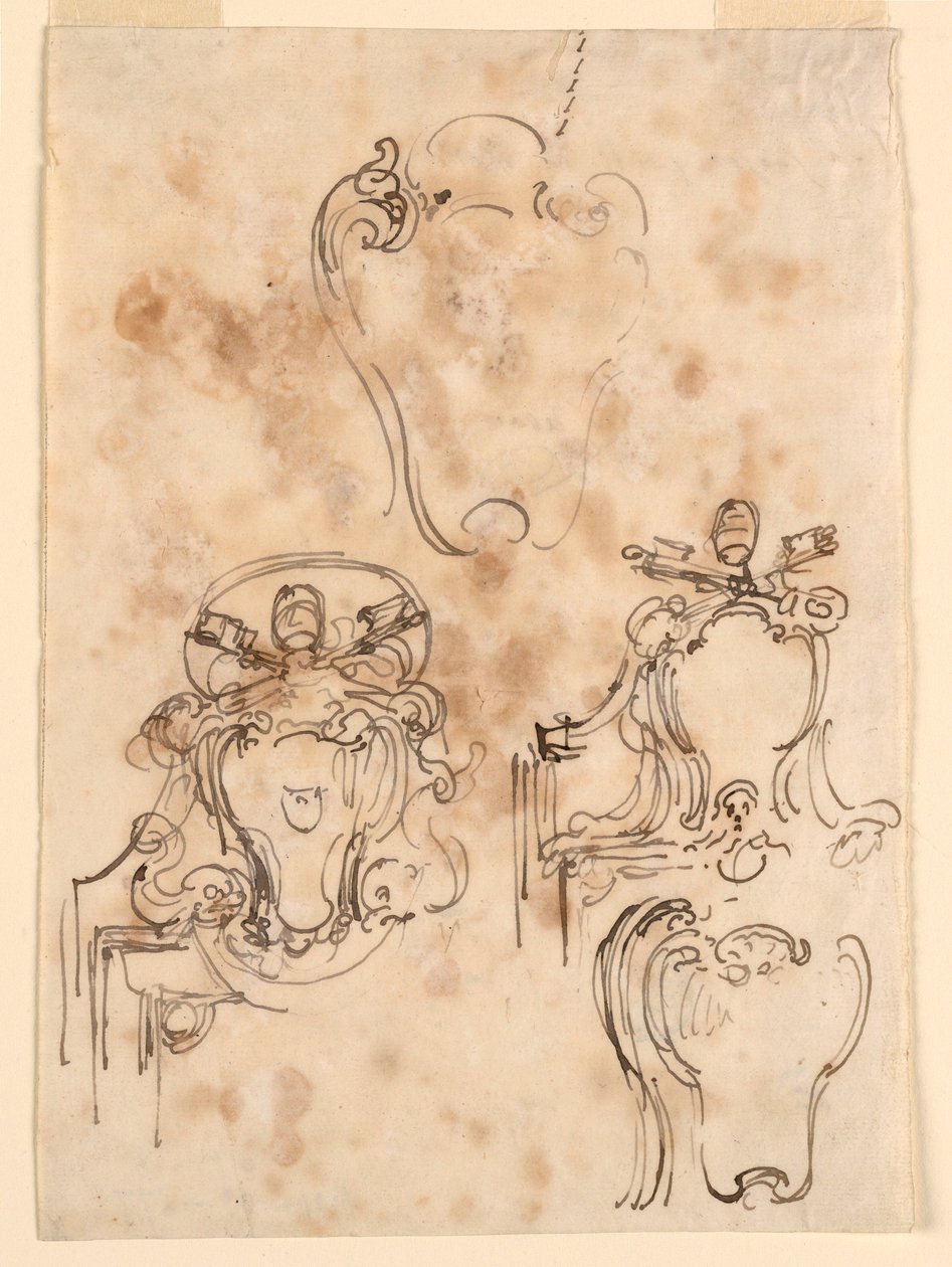 Dessin, Esquisses de cadres et d
