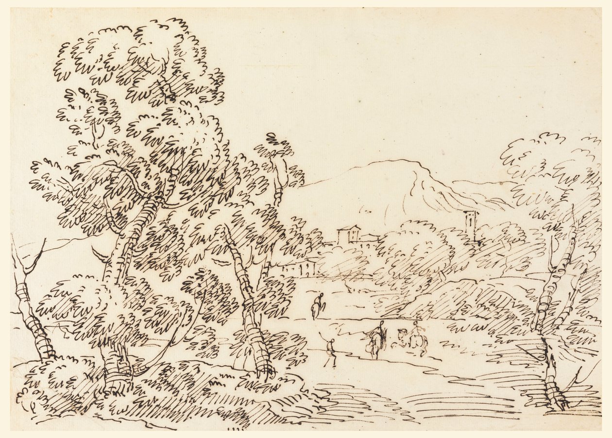 Paysage boisé - Carlo Marchionni