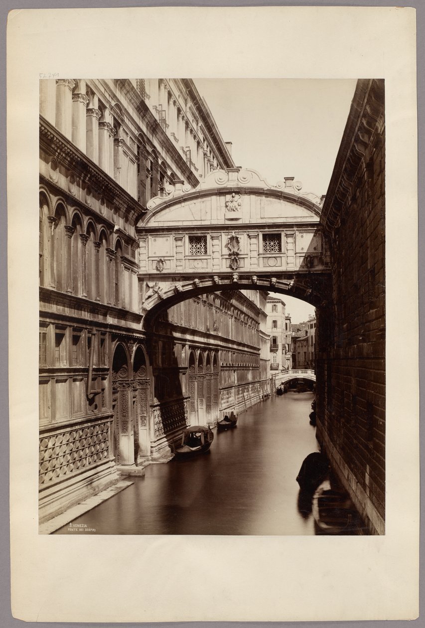 Venise : le pont des Soupirs - Carlo Naya