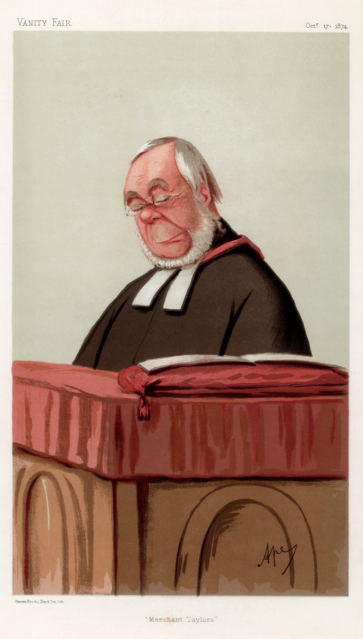 Merchant Taylors, le révérend James Augustus Hessey DCL, 1874 - Carlo Pellegrini
