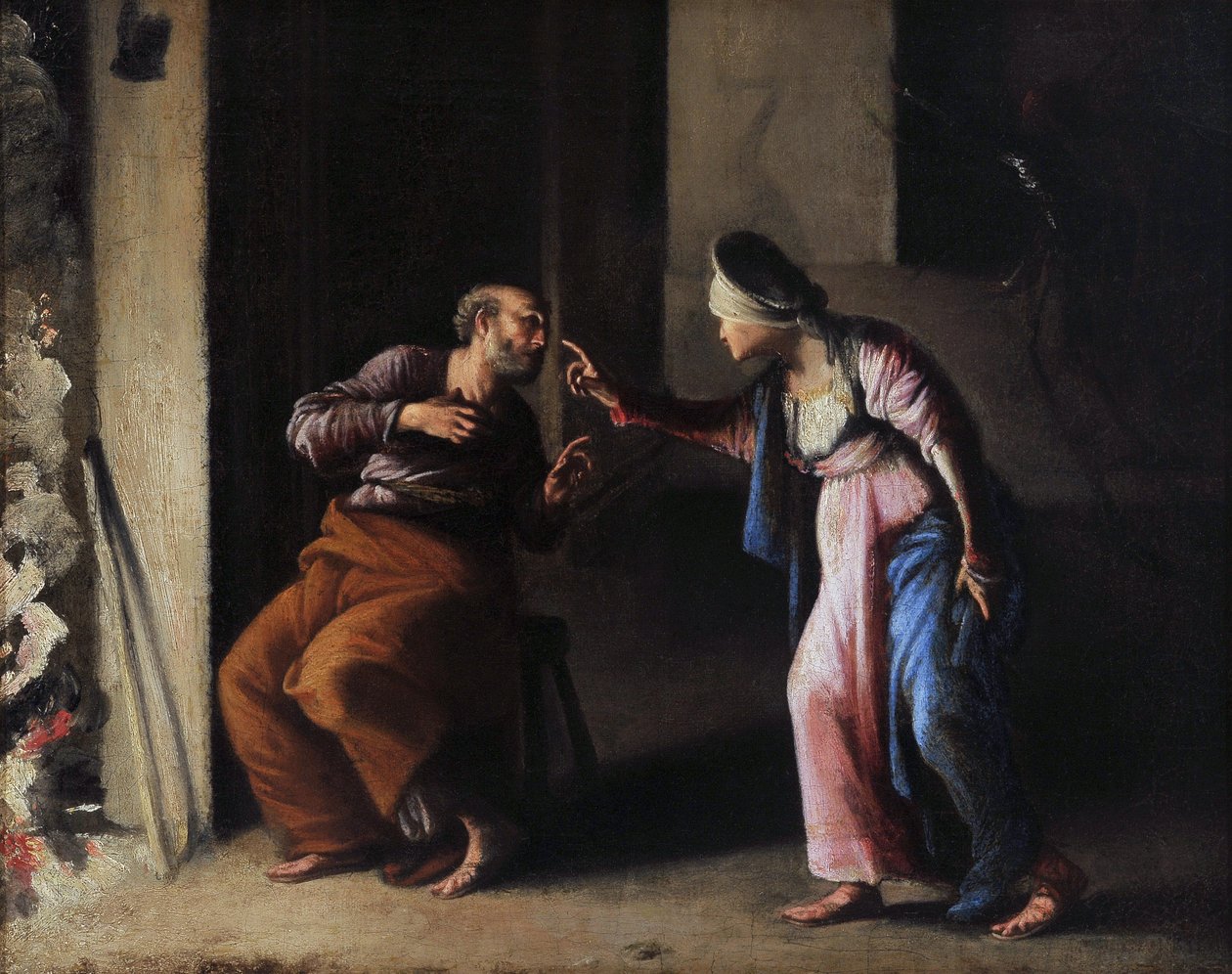 Le reniement de Saint Pierre - Carlo Saraceni