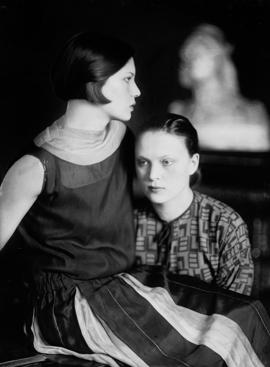 Portrait de Wanda et Marion Wulz, Trieste, vers 1920 - Carlo Wulz