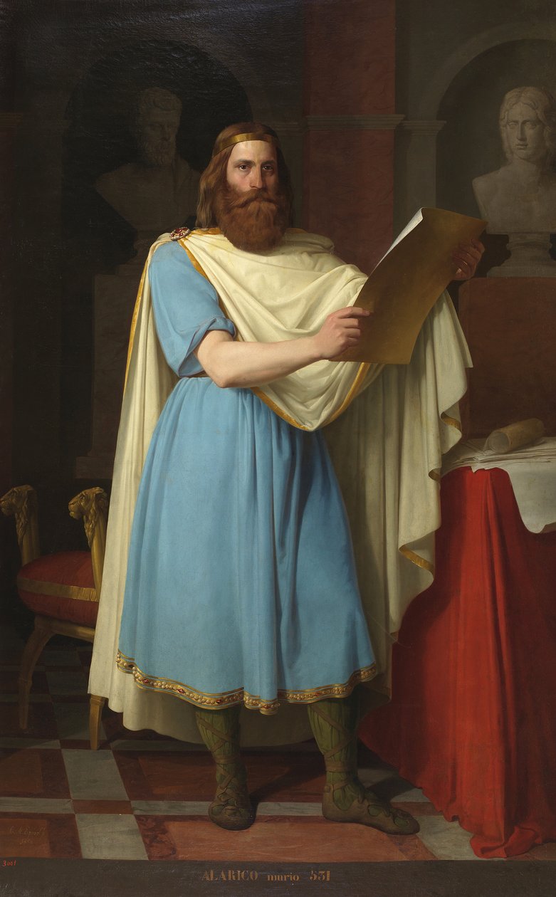 Portrait du roi wisigoth Alaric II - Carlos Maria Esquivel