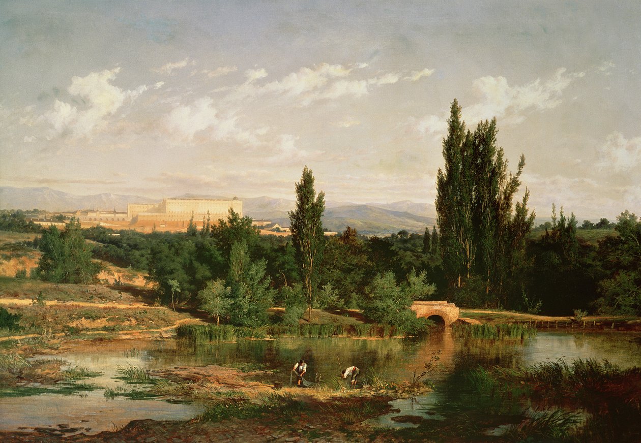 Campagne avec une rivière, Manzanares - Carlos de Haes