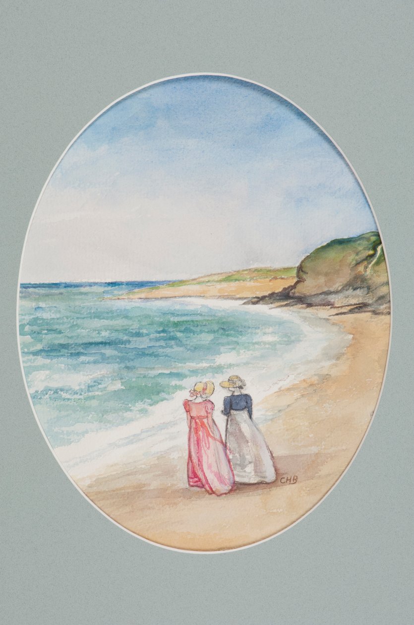 Anne et Henrietta se promènent au bord de la mer, 2006 - Caroline Hervey Bathurst