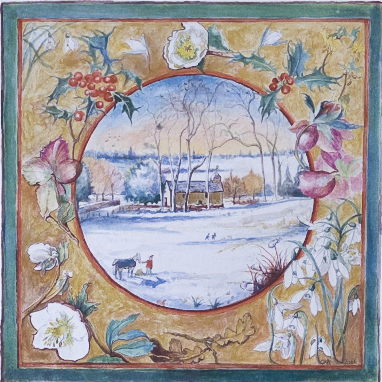 Matin de Noël, Little Somborne - Caroline Hervey Bathurst