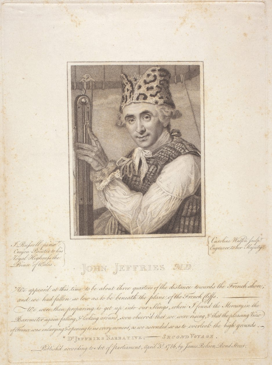 John Jeffries M.D., 3 avril - Caroline and Russell John (1745 1806) Watson