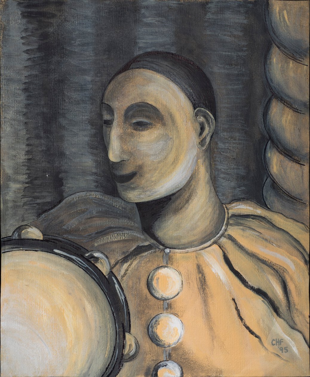 Clown avec tambourin, 1995 - Carolyn Hubbard Ford