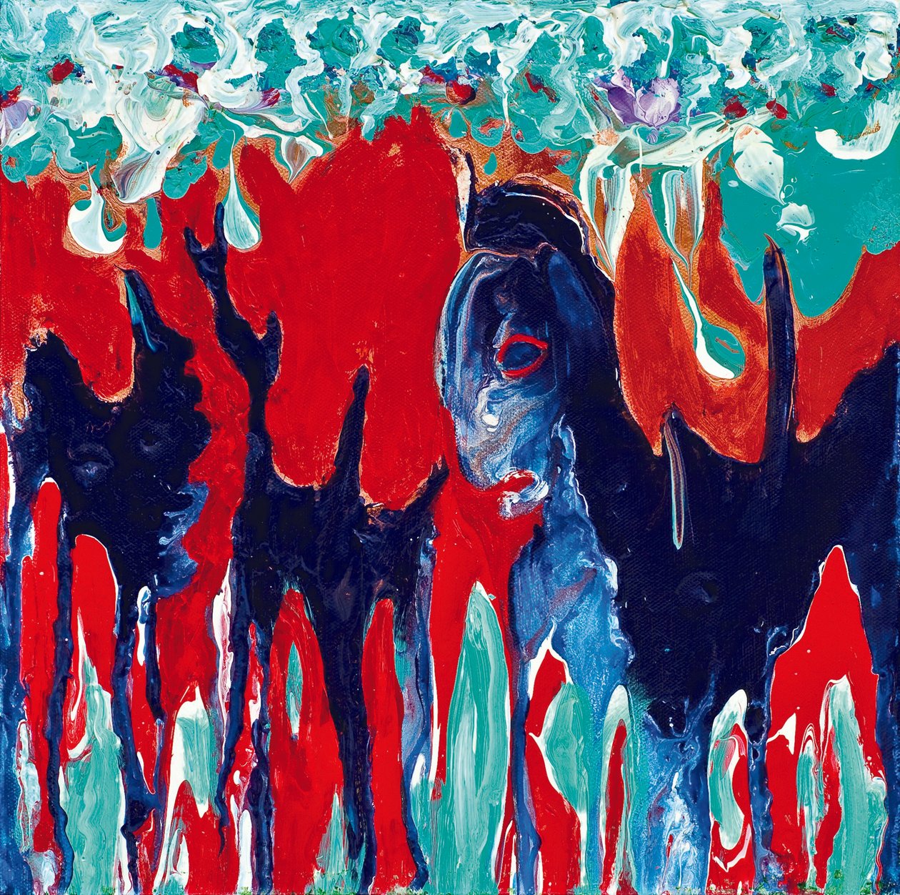 Bêtes mutantes, 2011 (acrylique sur toile) - Carolyn Mary Kleefeld