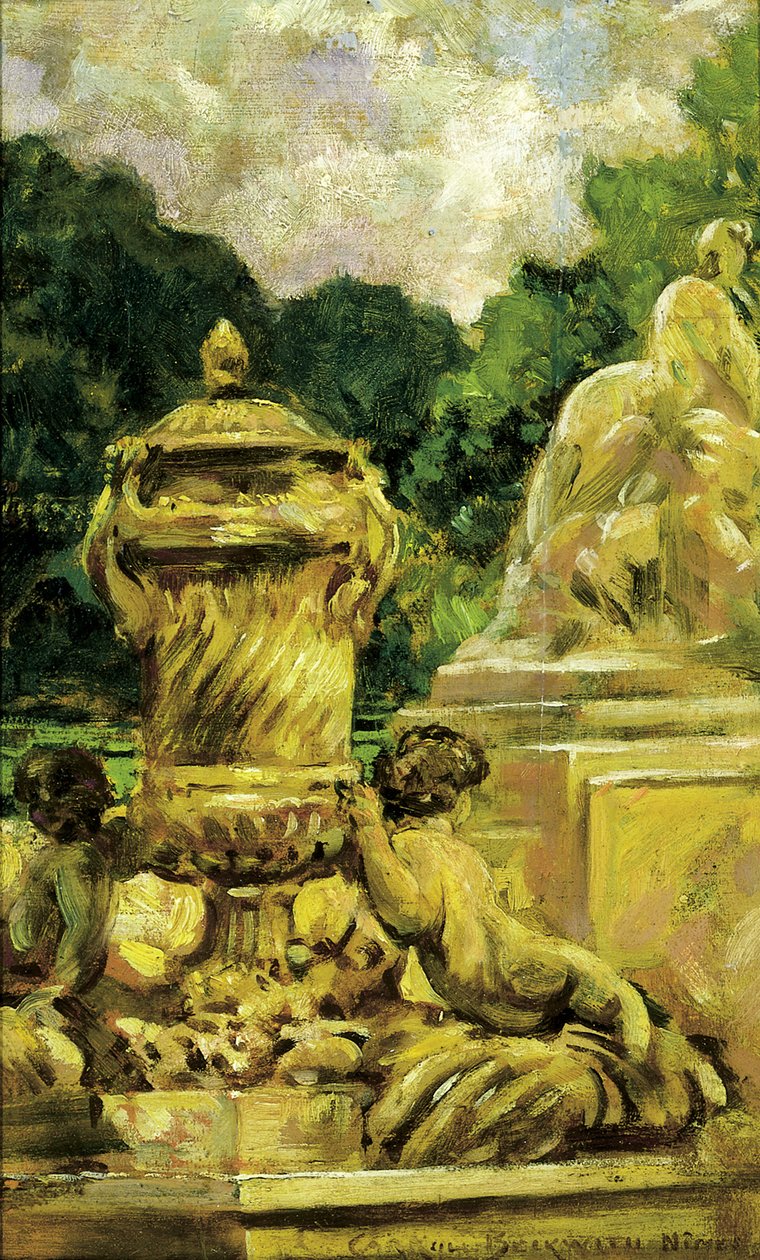Jardin de la Fontaine à Nîmes, France, 1911 - Carroll Beckwith