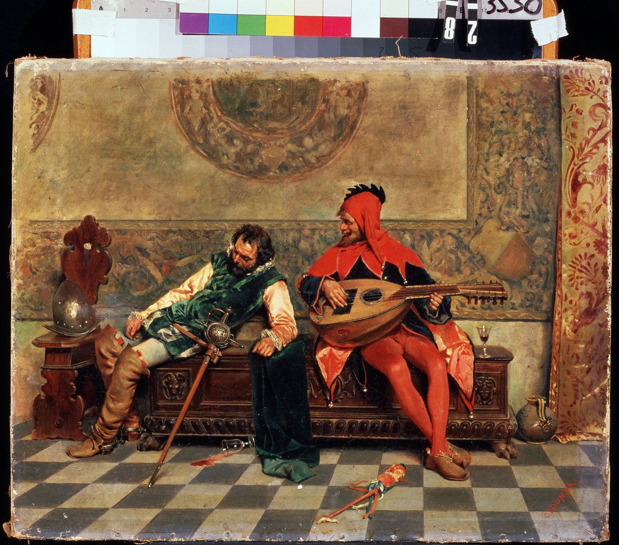 Guerrier saoul et bouffon de cour - Casimiro Tomba