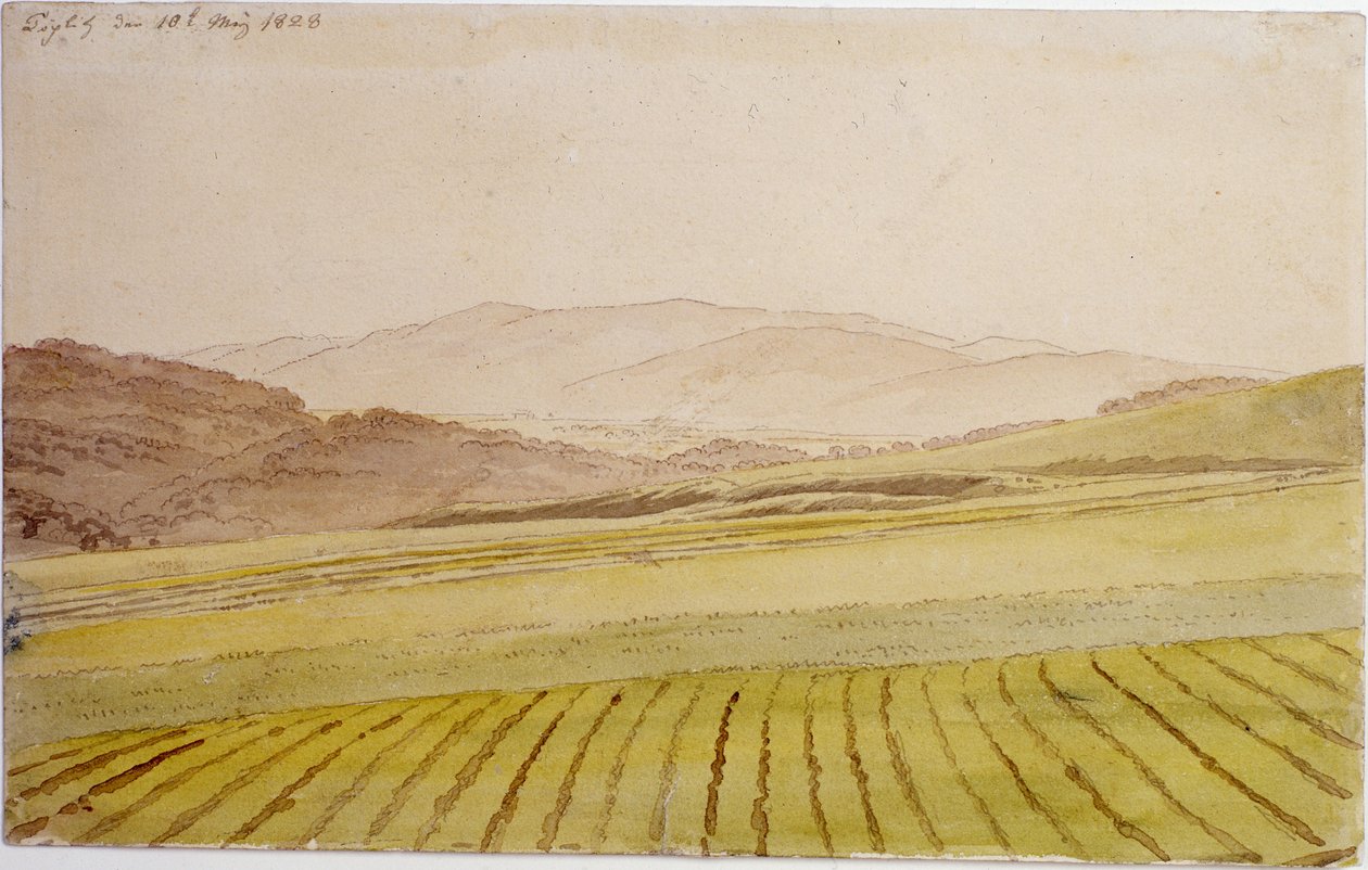 Paysage bohémien - Caspar David Friedrich