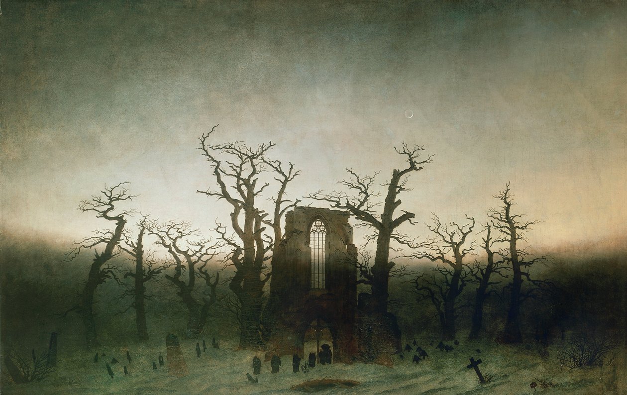Abbaye dans le bois de chênes - Caspar David Friedrich