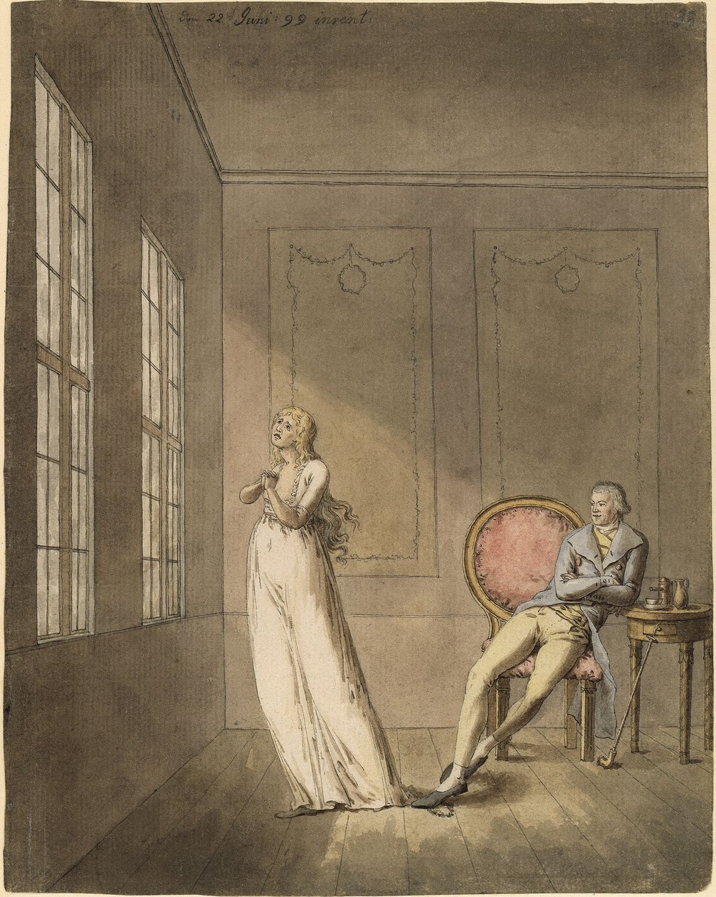 Amalie et Franz Moor, tirés de « Les Brigands » de Schiller - Caspar David Friedrich