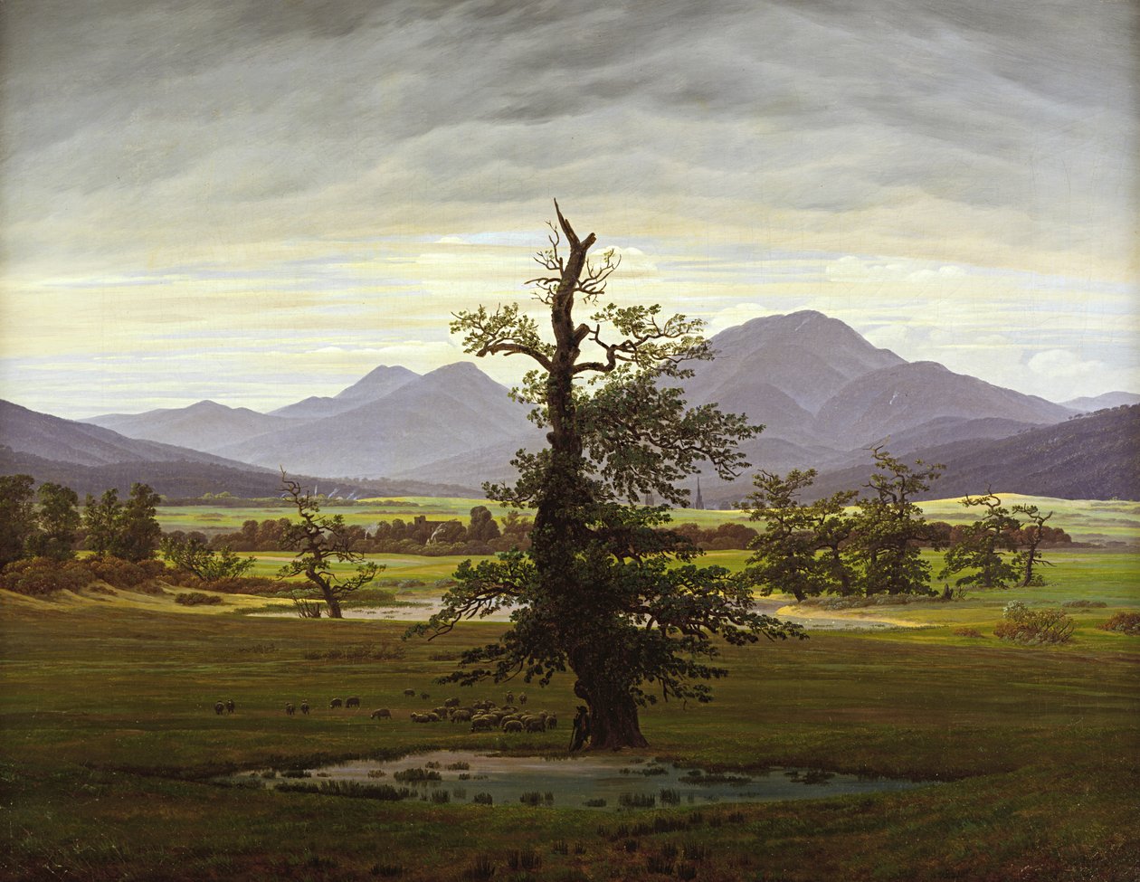 Arbre solitaire - Caspar David Friedrich