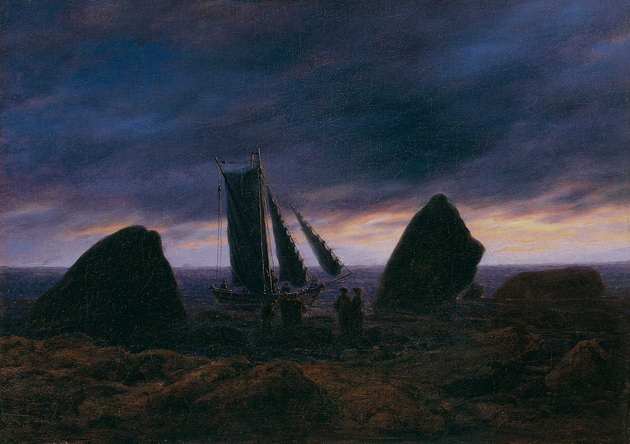 Bateau de pêche par la mer Baltique, vers 1830 - Caspar David Friedrich