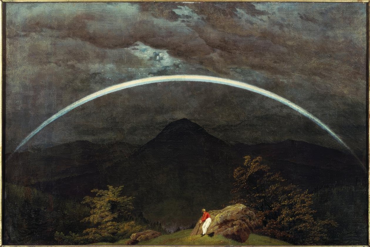 Paysage de montagne avec arc-en-ciel - Caspar David Friedrich