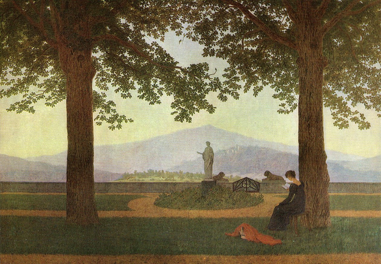 Allemand : Gartenterrasse La terrasse du jardin - Caspar David Friedrich
