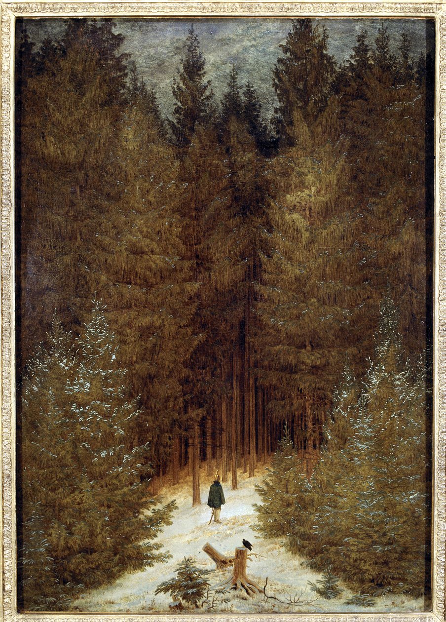 Chasseur dans la forêt - Caspar David Friedrich