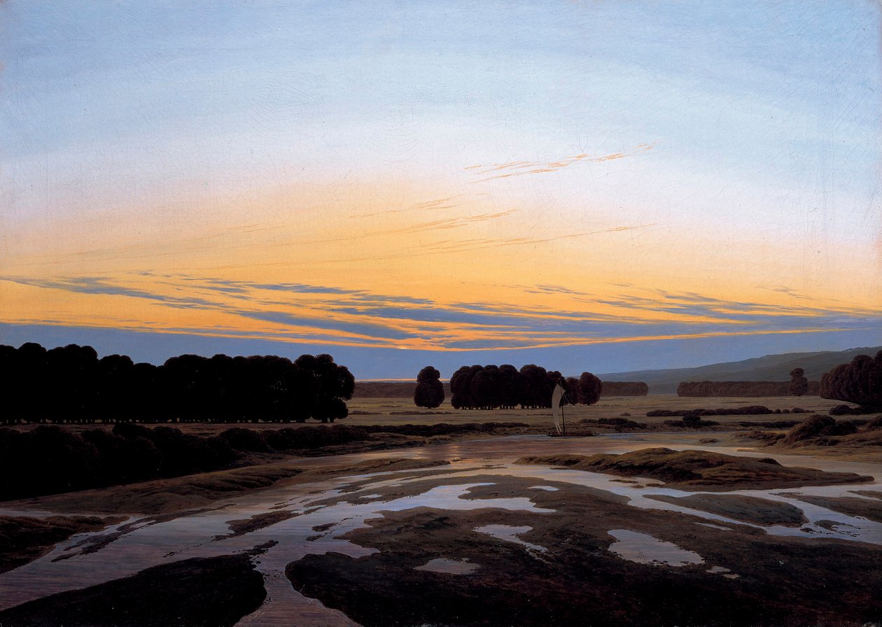 La grande réserve près de Dresde - Caspar David Friedrich