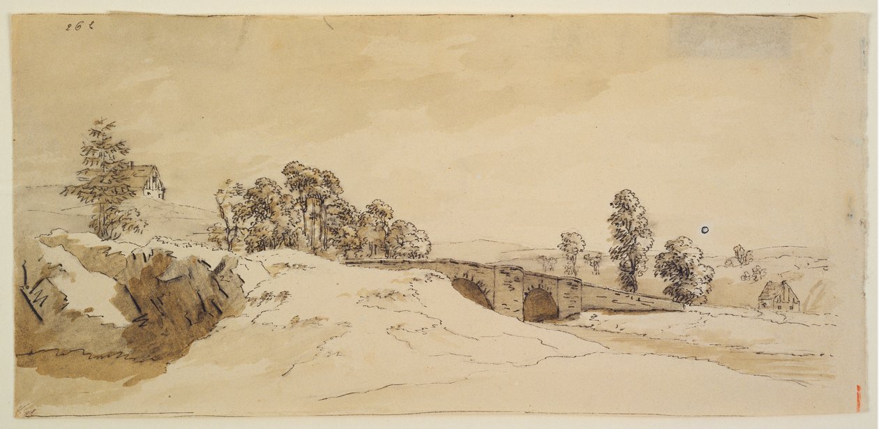Paysage avec pont - Caspar David Friedrich