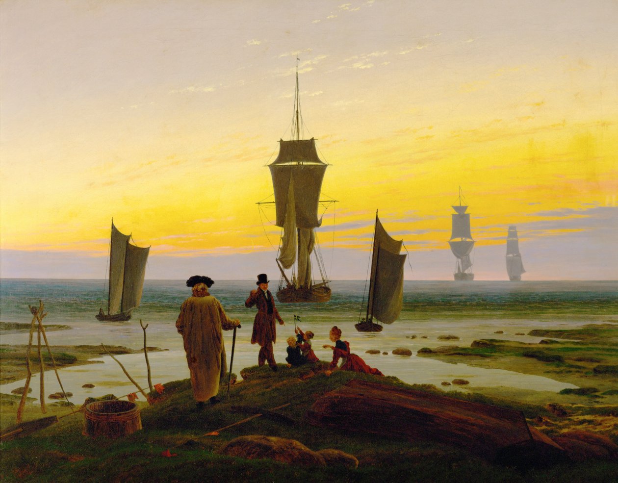 Périodes de la vie (huile sur toile) - Caspar David Friedrich