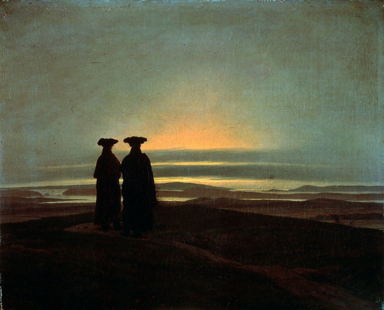 Coucher de soleil, entre 1830 et 1835 - Caspar David Friedrich