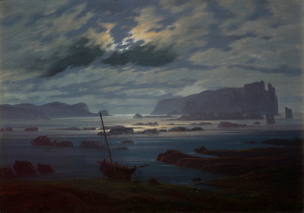 La Mer du Nord au Clair de Lune - Caspar David Friedrich
