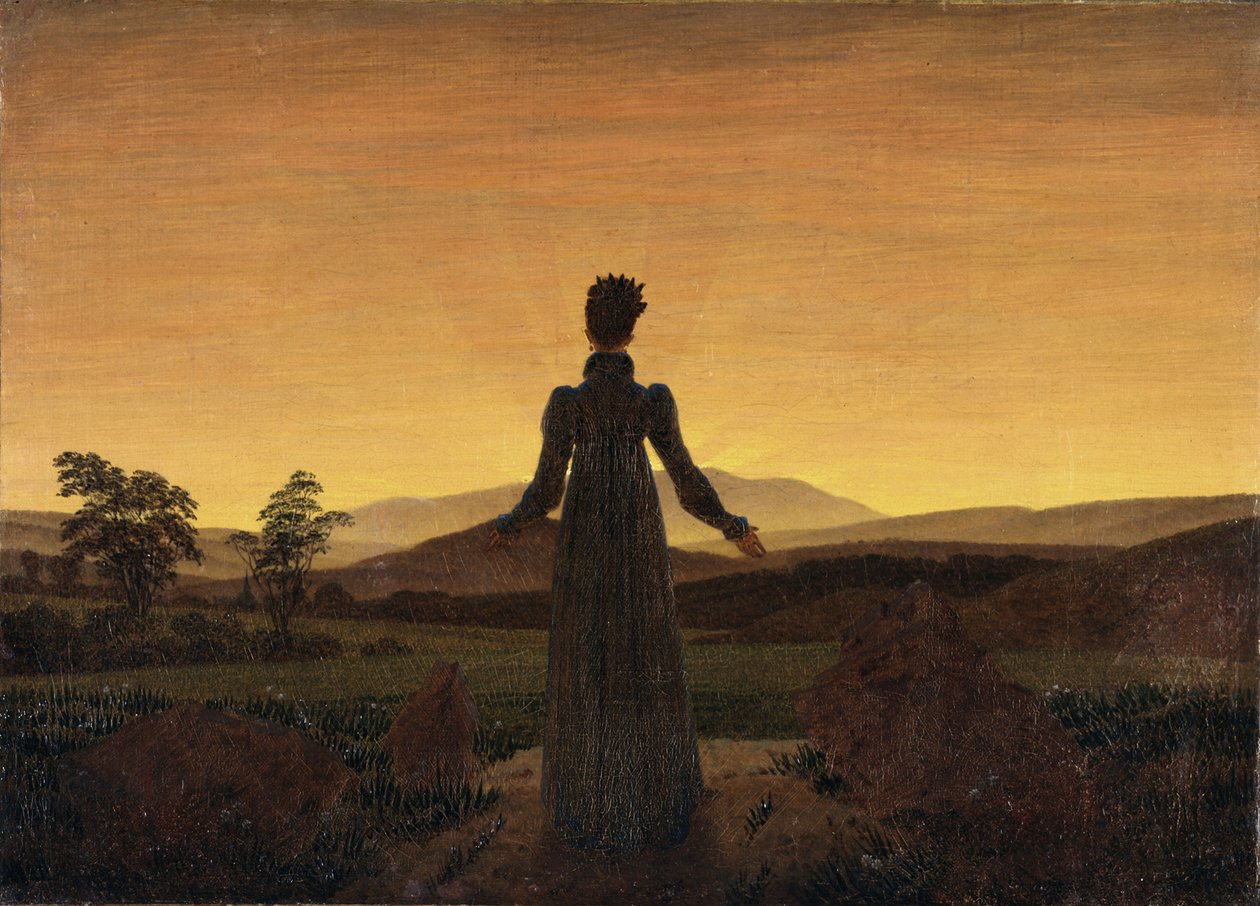 Femme devant le soleil levant, vers 1818 - Caspar David Friedrich