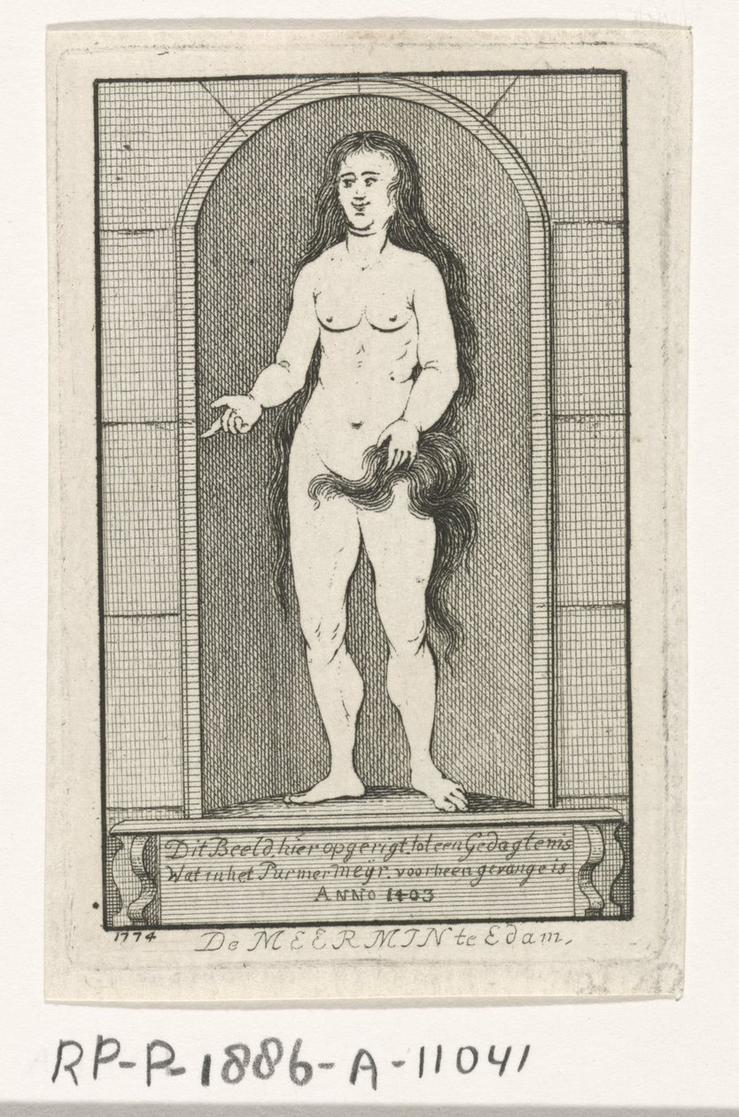 Niche avec la statue d