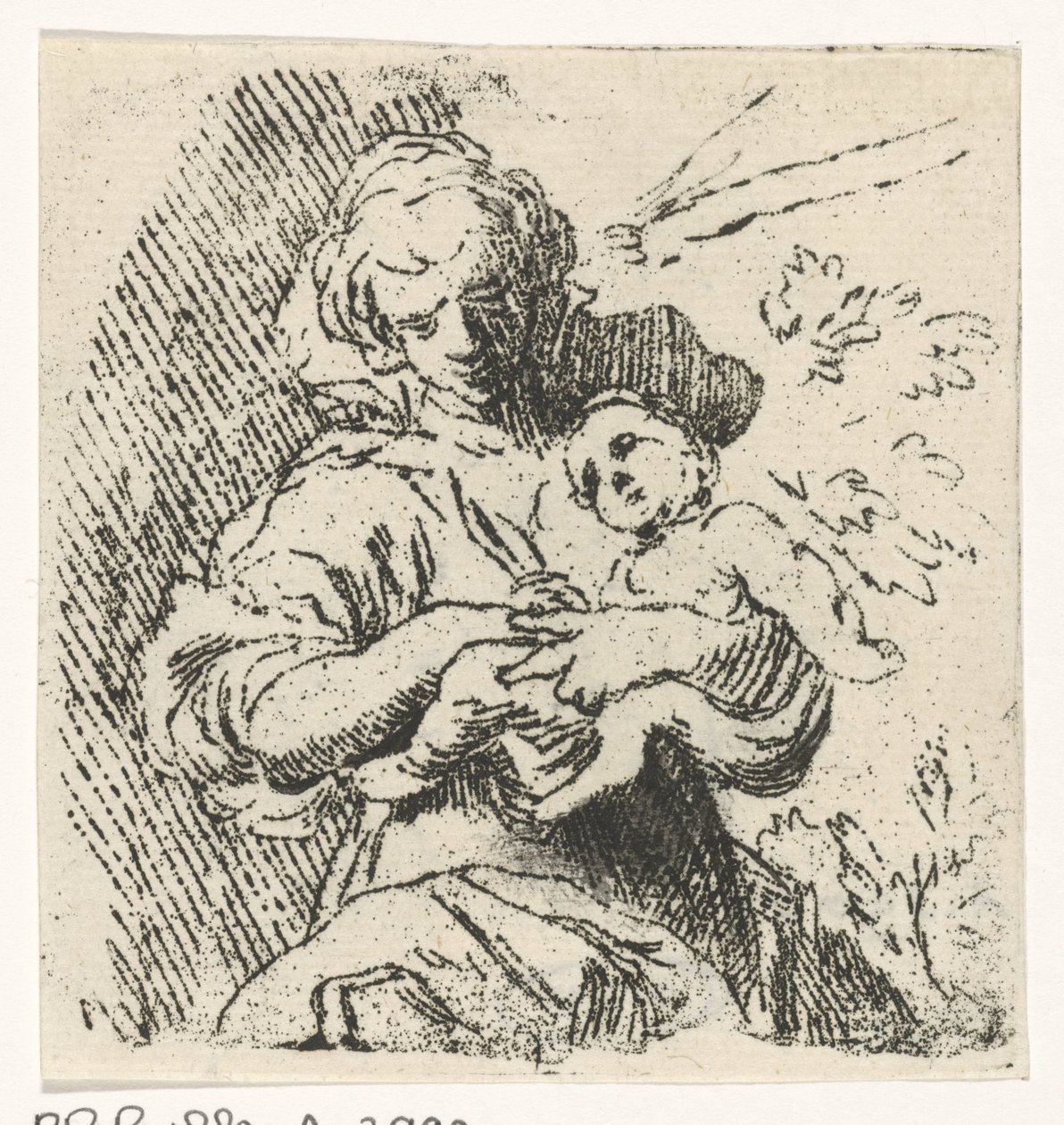 Femme avec enfant dans les bras - Caspar Jacobsz. Philips