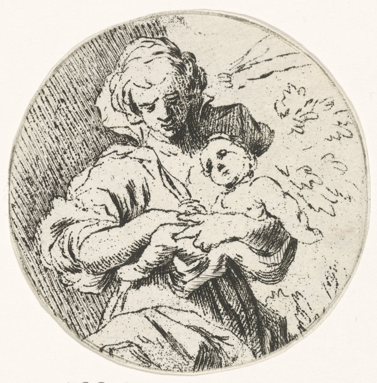 Femme avec enfant dans les bras - Caspar Jacobsz. Philips