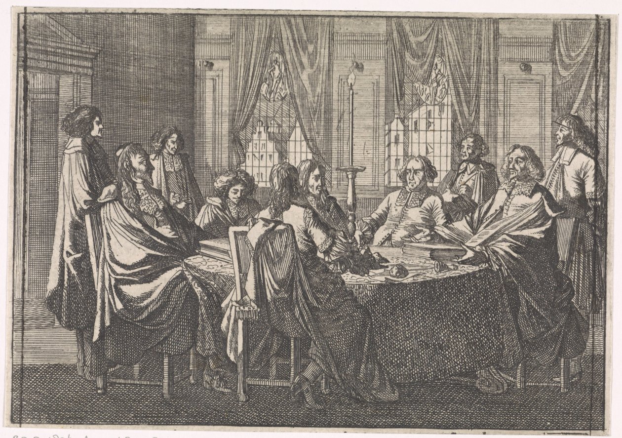 Négociations pendant la Paix de Münster, 1648 - Caspar Luyken (attributed to)