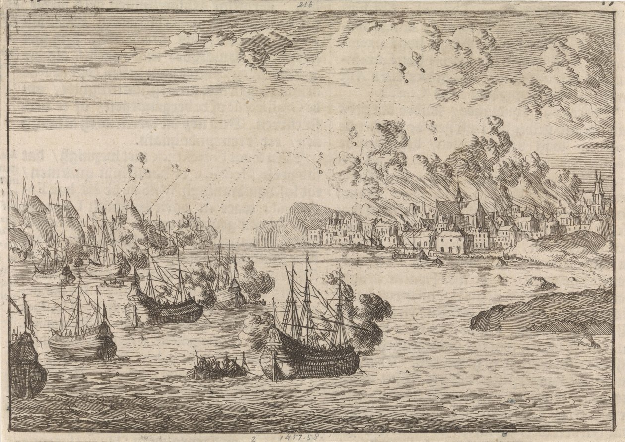 Bombardement de Dieppe, 1694 - Caspar Luyken