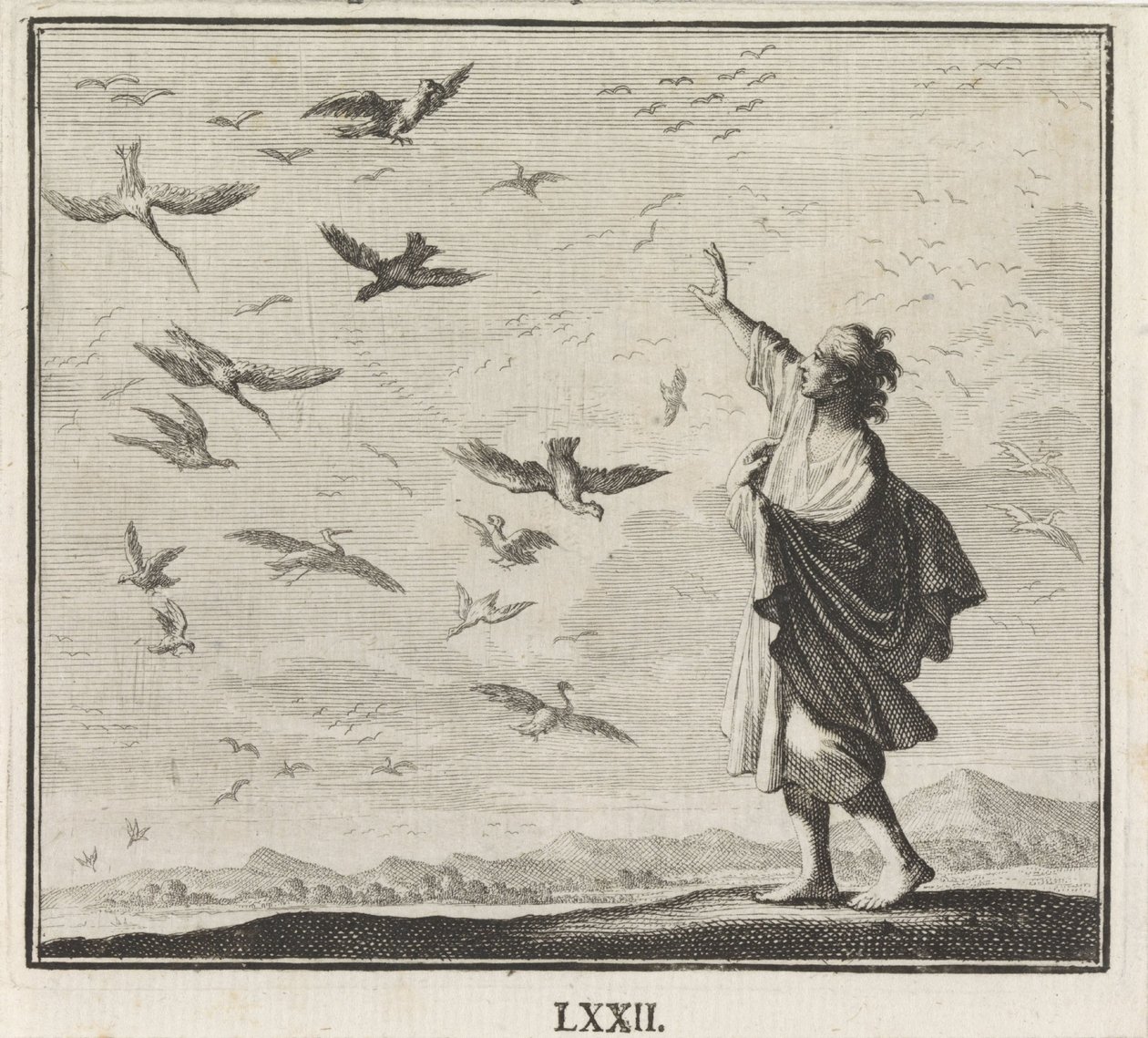 Emblème : des oiseaux - Caspar Luyken