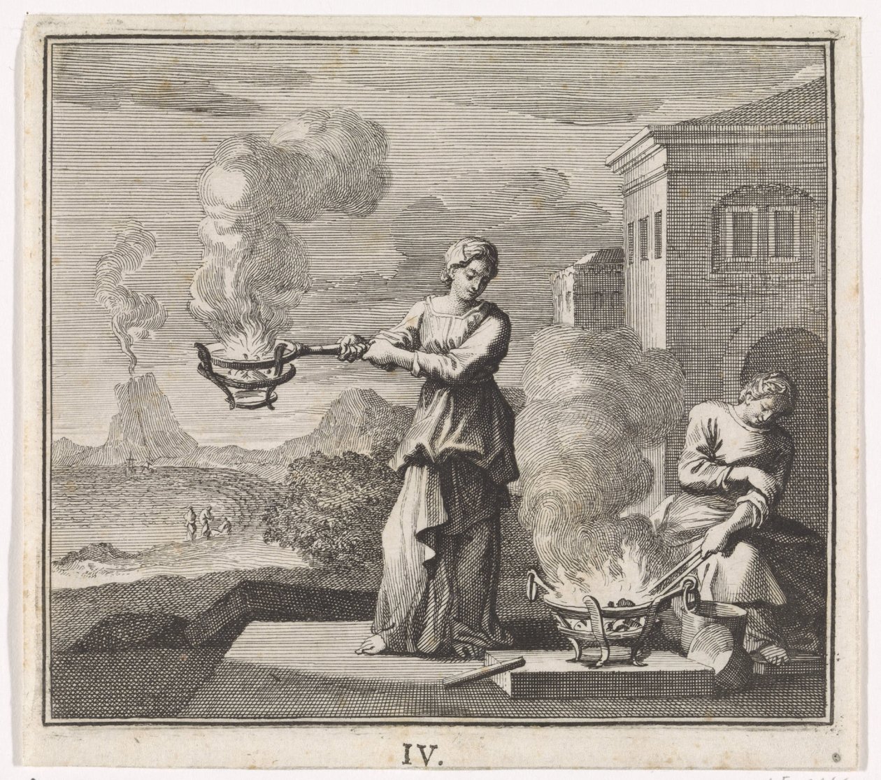 Emblème : feu - Caspar Luyken
